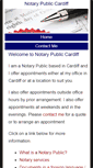 Mobile Screenshot of notarypubliccardiff.com