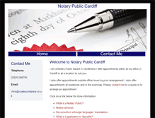 Tablet Screenshot of notarypubliccardiff.com